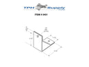 Stamped Stainless Steel, Angle L Bracket - 0451
