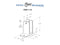 Chrome Plated Zamac, One Ear X-High Wall Bracket For 1-1/4" Material - 1131