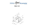 Chrome Plated Zamac, "U" Bracket for 1/2" Material - Set of 4 - 1187