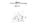 Chrome Plated Zamac, Aluminum Headrail Bracket For 1-1/4" Material - 1217