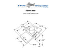 Chrome Plated Satin Finish, Surface Mount Slide Latch - 9869