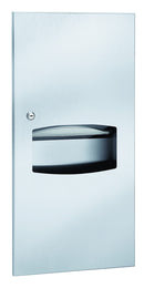 Towel Dispenser/Waste Receptacle, 1.7 Gal, Recessed - Bradley-2297-000000