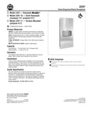Towel Dispenser/Waste Receptacle, 1.7 Gal, Recessed - Bradley-2297-000000