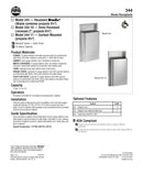 Waste Receptacle 12 gallon - Bradley - 344-000000