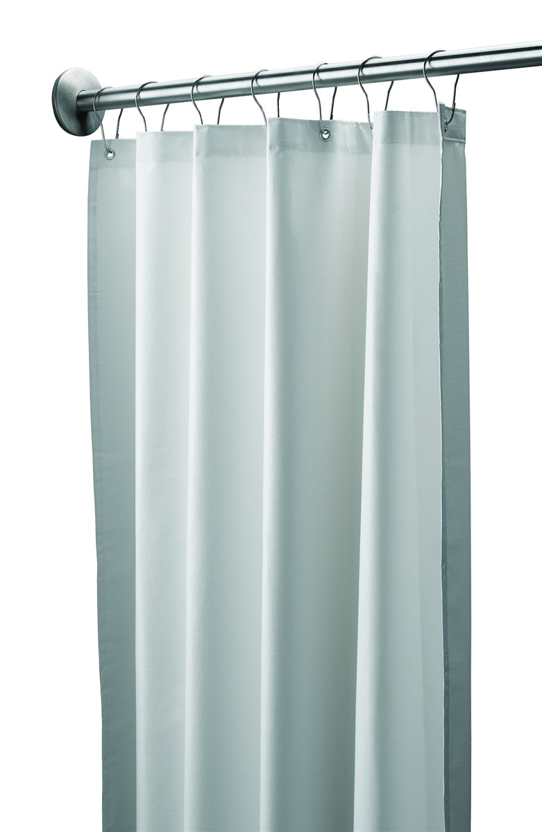 Shower Curtain, Vinyl, White-Bradley-9533-607200