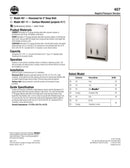 Napkin/Tampon Vendor, Recessed - Bradley - 407-450000