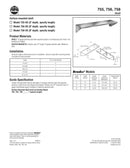 Stainless Steel Shelf with Integral End Brackets, 5" Depth x 12" Length - Bradley - 755-12