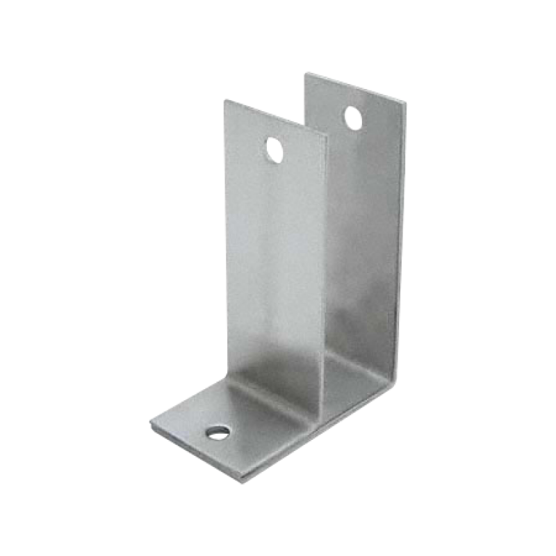 Stamped Stainless Steel, One Ear X-High 1" Wall Bracket - 0127