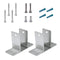 Stamped Stainless Steel, 2 Ear Pilaster Pack for 1-1/4" Material 01522