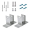 Stamped Stainless Steel, 2 Ear Pilaster Pack for 1-1/4" Material 01522