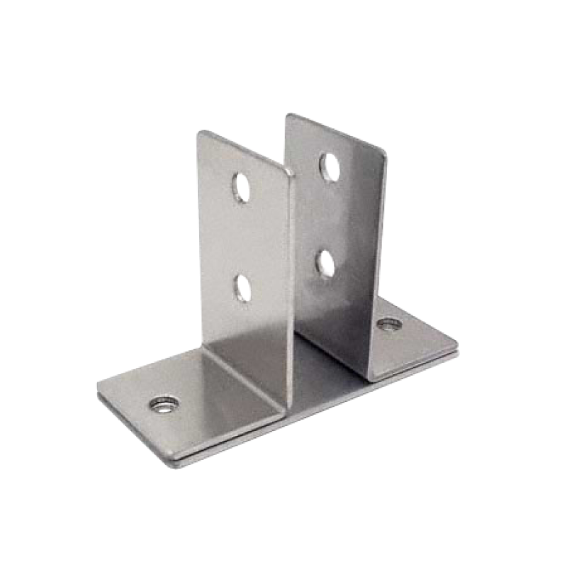 Stamped Stainless Steel, 2 Ear Urinal Screen Bracket For 7/8" Material - 0160