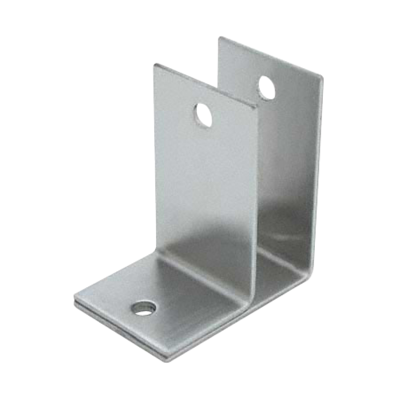 Stamped Stainless Steel, One Ear 3/4" Wall Bracket - 0164
