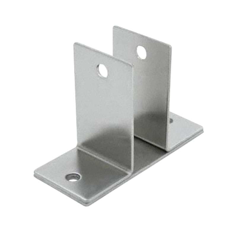 Stamped Stainless Steel, Two Ear 1" Wall Bracket - 0175