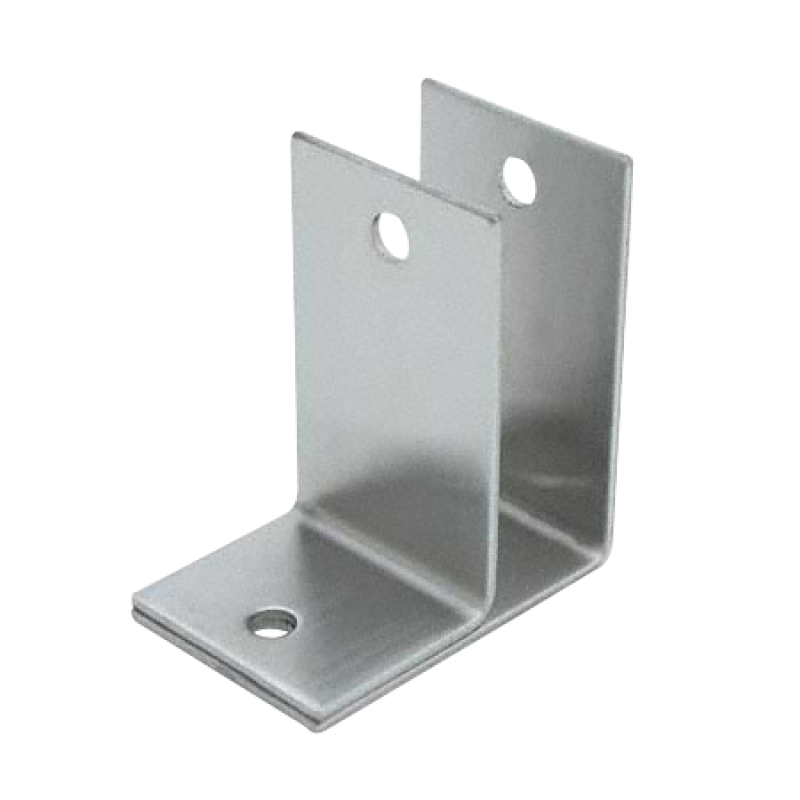 Stamped Stainless Steel, One Ear 1" Wall Bracket - 0176