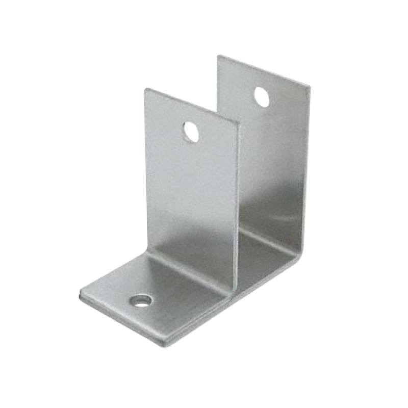Stamped Stainless Steel, One Ear 1-1/4" Wall Bracket - 0184