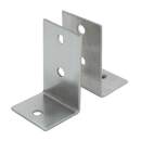 Stamped Stainless Steel, 4 Piece Angle L Bracket Pack - 0186