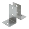 Stamped Stainless Steel, 4 Piece Angle L Bracket Pack - 0186