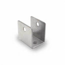 Bathroom Stall, Stamped Stainless Steel, "U" Bracket for 1" Material - Set of 4 - 0191