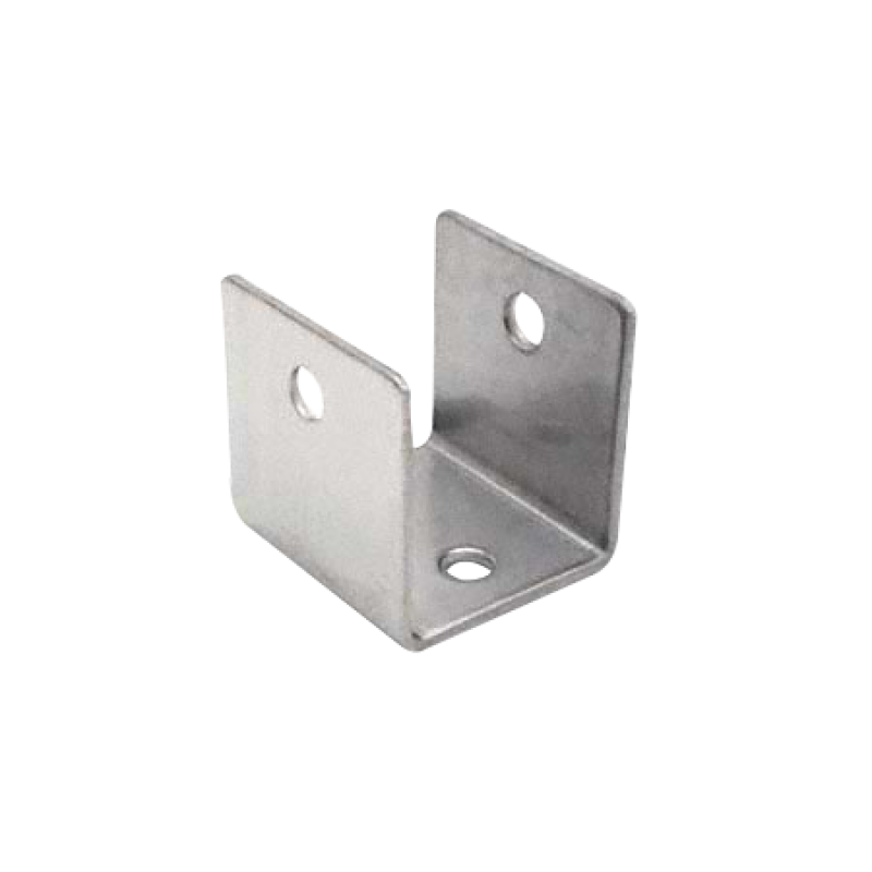 Stamped Stainless Steel, U Bracket For 1-1/4" Material - Set of 4 - 0194