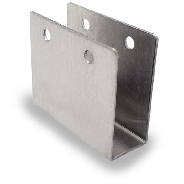 Stamped Stainless Steel, 3/4" X-High 3" Long U Bracket For 3/4" Material - Set of 2 - 0231