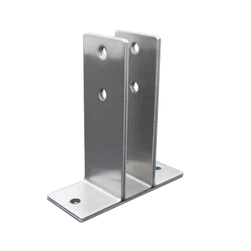 Toilet Compartment, Stamped Stainless Steel, X-Heavy Urinal Screen Bracket For 1" Material -0433