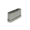 12" W X 3" H, For 1-1/4" Partition Material, Stainless Steel, Pilaster Shoe, for Baked Enamel Pilasters 06112