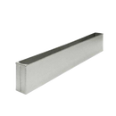 30" W X 3" H, For 1-1/4" Partition Material, Round End Stainless Steel Pilaster Shoe For Baked Enamel Pilasters 06230