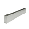 30" W X 3" H, For 1-1/4" Partition Material, Round End Stainless Steel Pilaster Shoe For Baked Enamel Pilasters 06230
