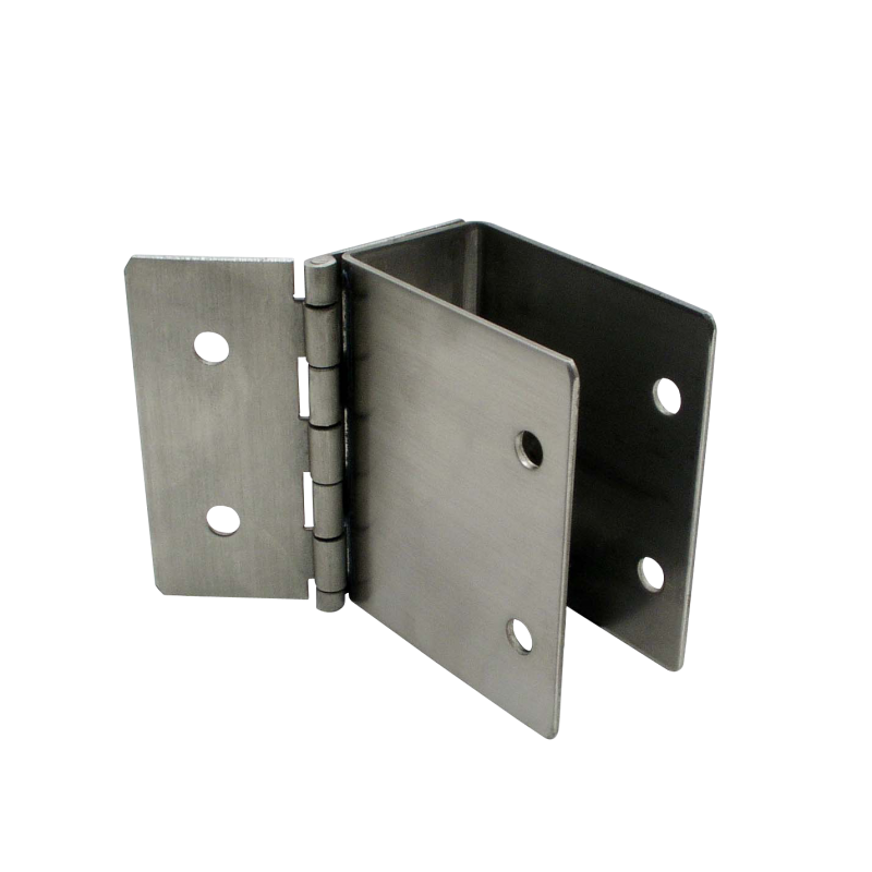 Stamped Stainless Steel, Hinged Wall Bracket For 1-1/4" Material - 011136