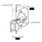 FIX-IT-KIT - Bathroom Partition Door Converts Concealed Latch To Slide Latch Operation Outswing  111169