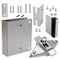 FIX-IT-KIT - Bathroom Partition Door Converts Concealed To Slide Latch Operation Inswing 111549