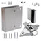 FIX-IT-KIT - Toilet Compartment Door Chrome Plated Converts Concealed Latch To Slide Latch Operation Outswing 111550