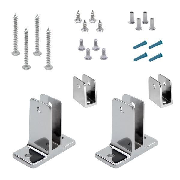 Chrome Plated Zamac, 2 Ear Panel Pack For 1/2" Material - 11500