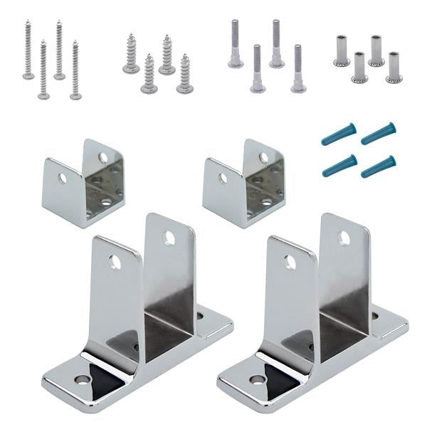 Chrome Plated Zamac, 2 Ear, Panel Pack for 1-1/4" Material - 11504