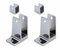 Chrome Plated Zamac, Pilaster Pack For 7/8" Material - 11509