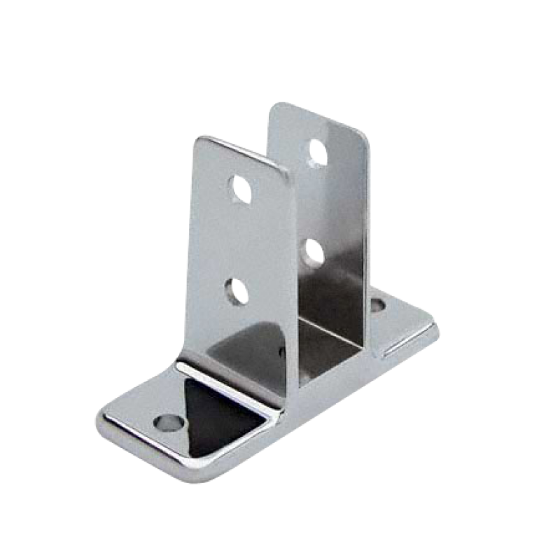 Chrome Plated Zamac, Two Ear Urinal Screen Bracket for 1" Material - 1161