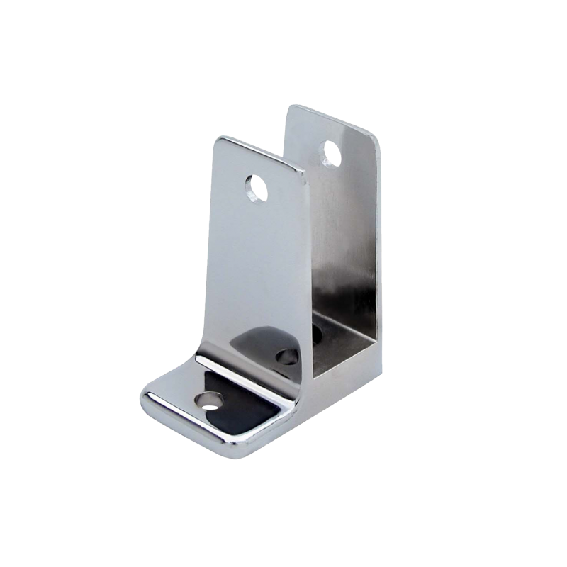 Chrome Plated Zamac, 1 Ear Wall Bracket For 7/8" Material - 1165
