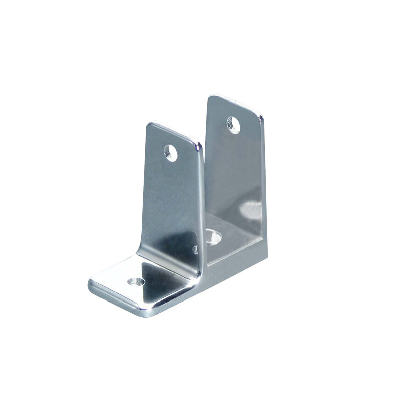 Chrome Plated Zamac, One Ear Wall Bracket For 1-1/4" Material - 1184