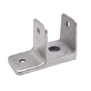 Chrome Plated Zamac, "MINI" One Ear Wall Bracket For 1-1/4" Material - 1185