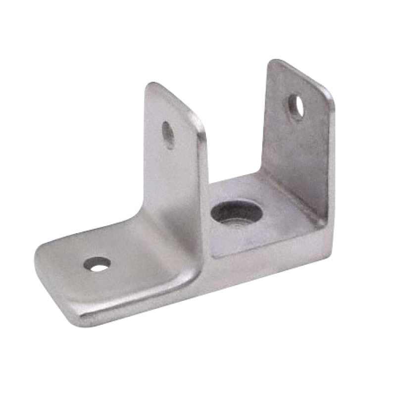 Chrome Plated Zamac, "MINI" One Ear Wall Bracket For 1-1/4" Material - 1185