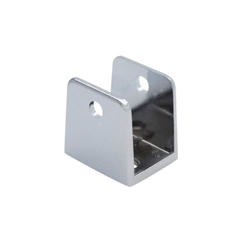 Chrome Plated Zamac, "U" Bracket for 7/8" Material - 1190