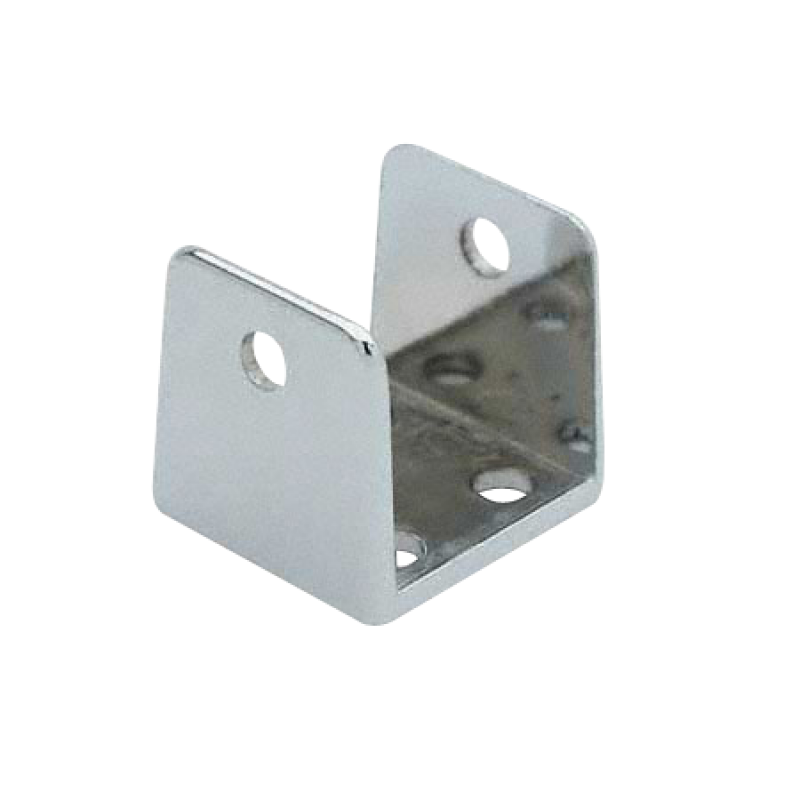 Chrome Plated Zamac, "U" Bracket for 1-1/4" Material - 1194