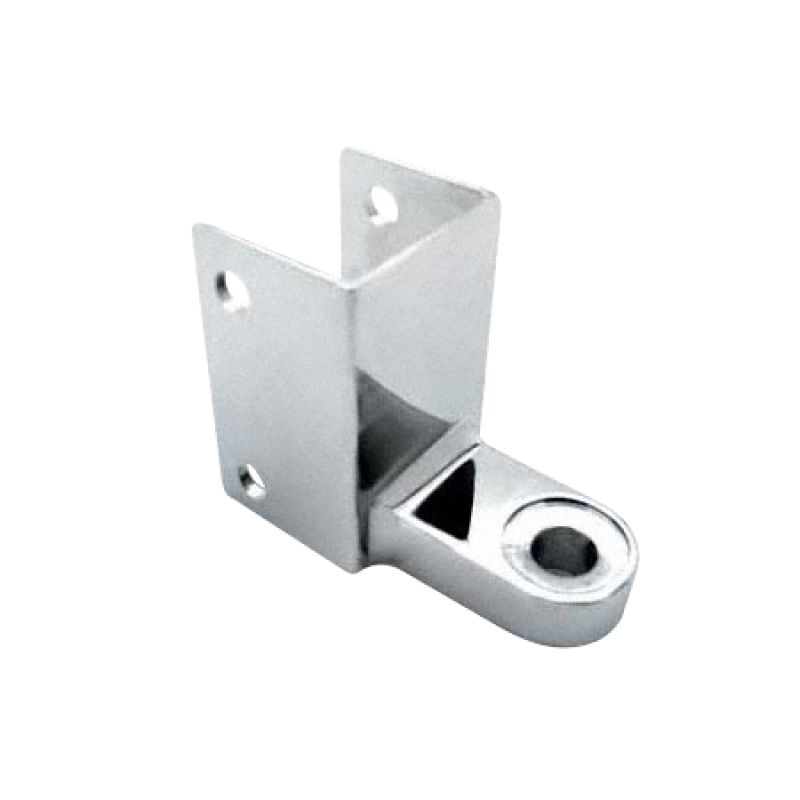 Chrome Plated, Bottom Door Hinge Bracket For 1-1/4" Material - 1320