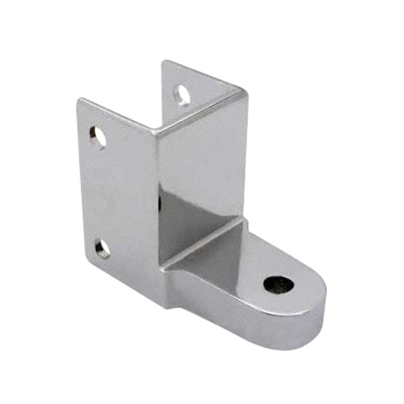 Chrome Plated Zamac, Door Bottom Hinge Bracket For 1-1/4" Square Pilasters -1331