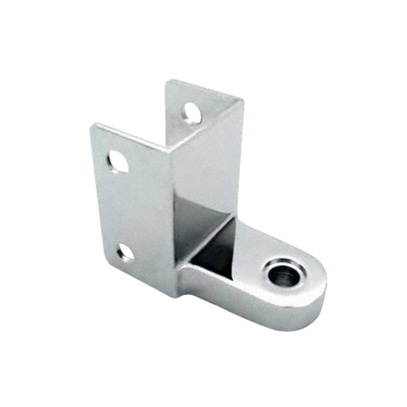 Chrome Plated Zamac, Bottom Door Hinge Bracket For 1-1/4" Material - 1346