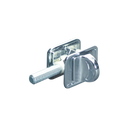 Bathroom Partition, Chrome Plated, Square Concealed Mount, Slide Latch - 1423