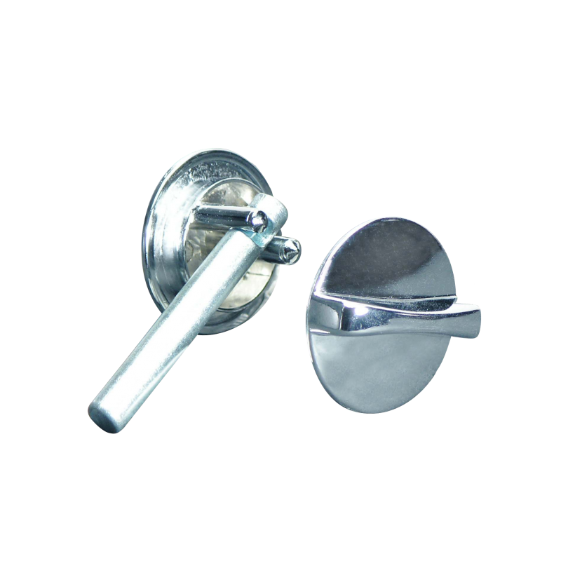 Bathroom Stall, Chrome Plated, Concealed Latch Assembly With Straight Bar - 1508