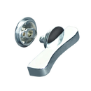 Toilet Compartment Chrome Plated Handicap Concealed Latch Set - ADA Compliant - 1617