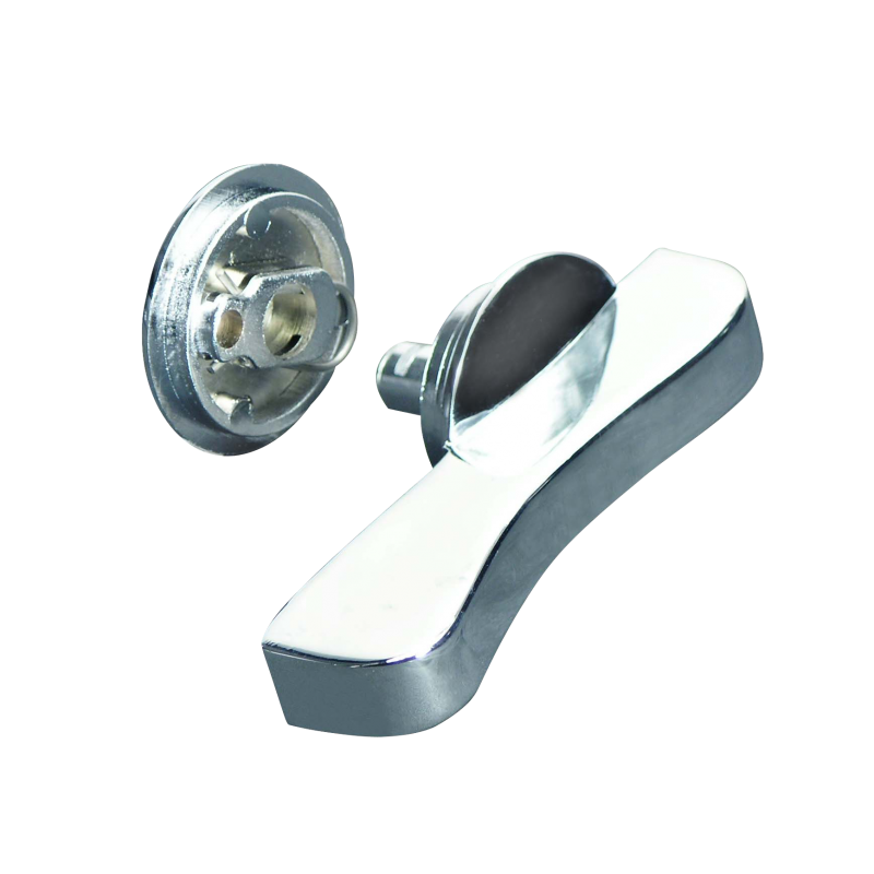 Toilet Compartment Chrome Plated Handicap Concealed Latch Set - ADA Compliant - 1617