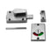 Bathroom Partition Door, Cast Stainless Steel, Surface Mounted Slide Latch With Indicator - 412456